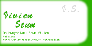 vivien stum business card